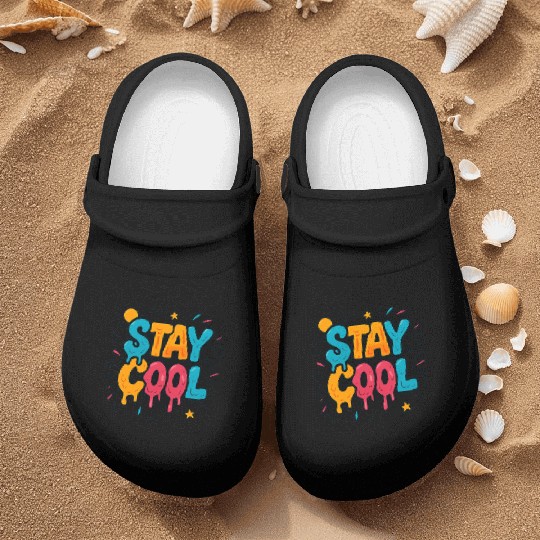 Stay Cool - Melting Ice Cream Graffiti Vibes Nurse Clogs