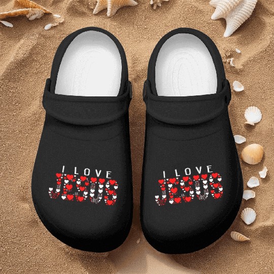I LOVE JESUS Nurse Clogs