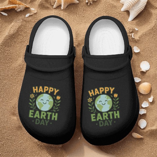 Happy Earth Day Eco-Friendly Design Nurse Clogs