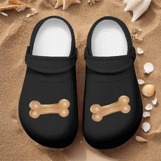 Chew Bone Illustration in a Classic Style Nurse Clogs
