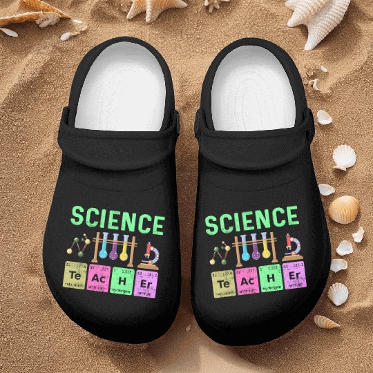 Science Art Teacher - Colorful Periodic Table Nurse Clogs