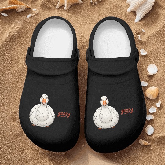 Goofy Goose Feeling a Little Happy Nurse Clogs