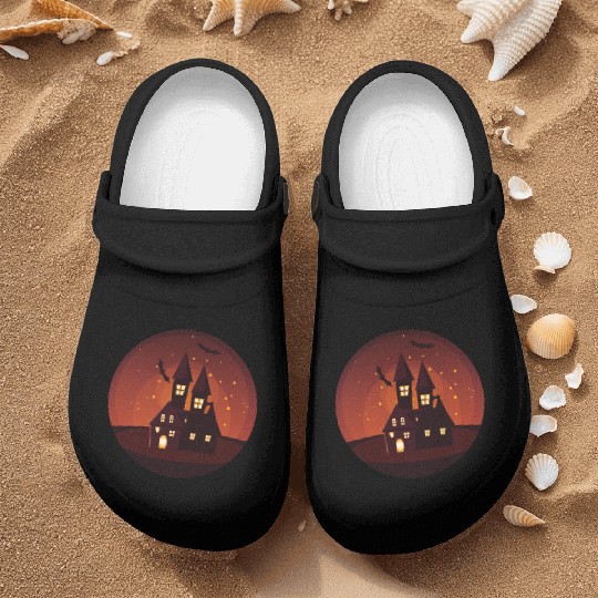 Haunted Castle Night Scene Nurse Clogs