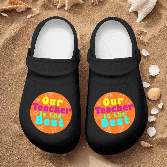 Colorful Teacher Appreciation Circular Nurse Clogs