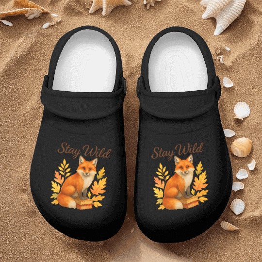 Stay Wild – Autumn Fox Nurse Clogs