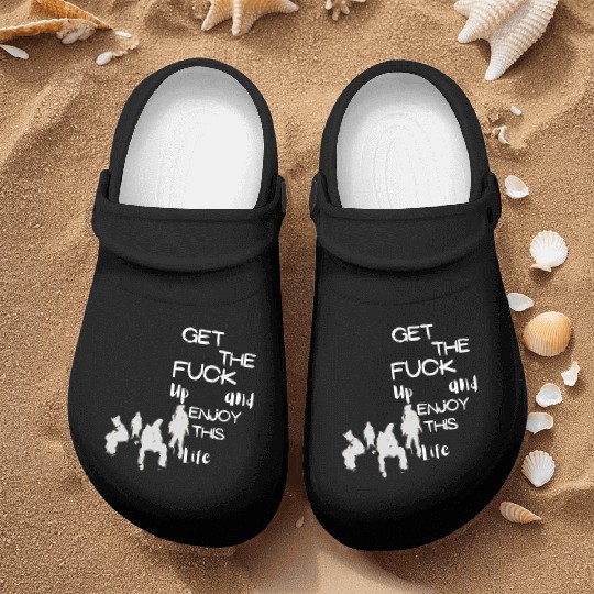 Bold Life Affirmation with Silhouettes Nurse Clogs