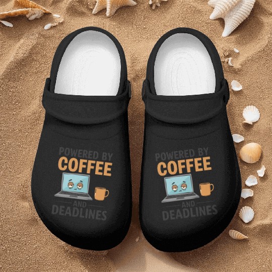 Powered by Coffee and Deadlines – Coffee Lover Nurse Clogs