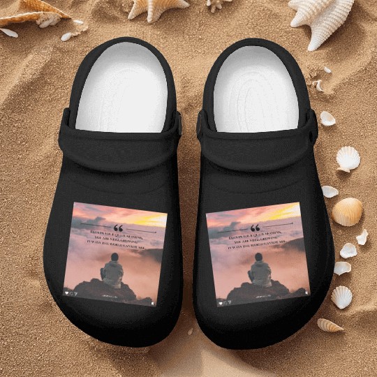 Quiet Seasons Growth Inspirational Quote Nurse Clogs