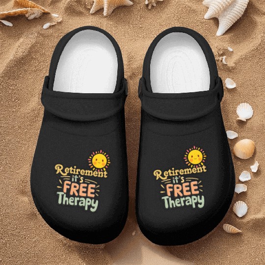Retirement Humor Sun Illustration Nurse Clogs