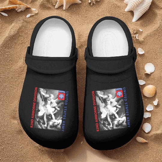 82nd Airborne - Saint Michael Nurse Clogs