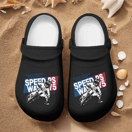 Flat Track Rider - Speedway Racing Nurse Clogs