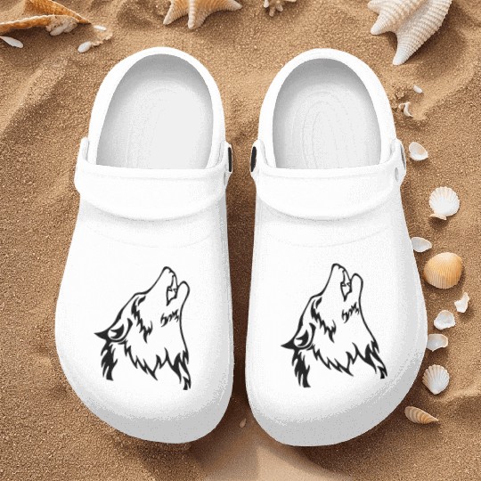 Wolf (back) Nurse Clogs