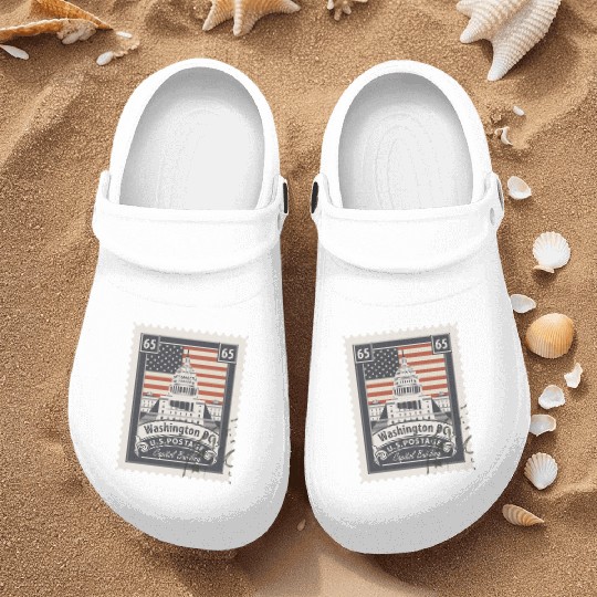 Countries Flags stamp Nurse Clogs