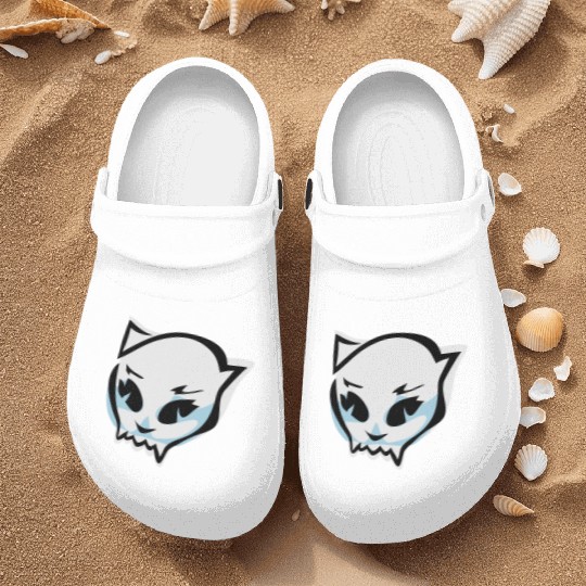 cat skull Nurse Clogs