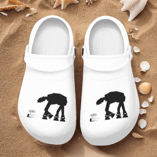 R2D2 vs AT-AT Nurse Clogs