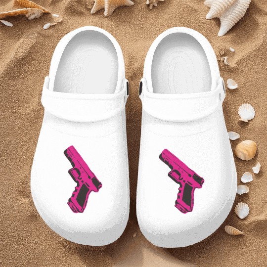 Pink gun Nurse Clogs