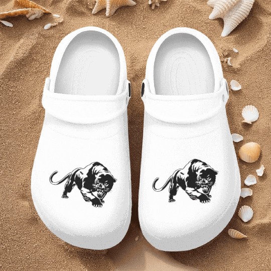 Black Panther Nurse Clogs