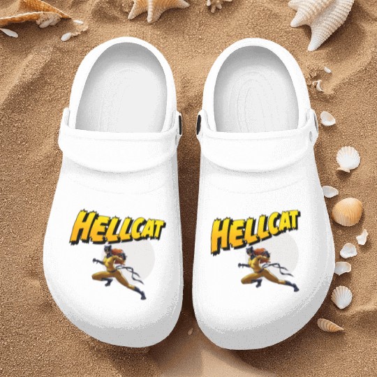 Mens Marvel Hell Cat Hella Cat Hellcat New cat Nurse Clogs