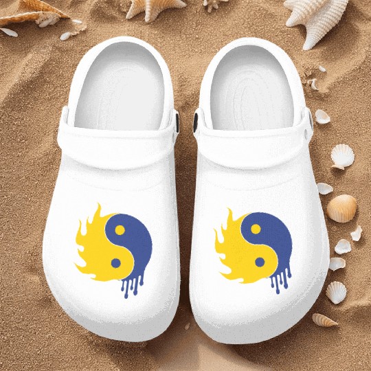 Ying Yang Nurse Clogs
