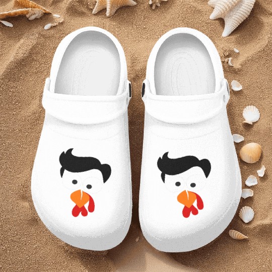 Turkey Face Thanksgiving Nurse Clogs