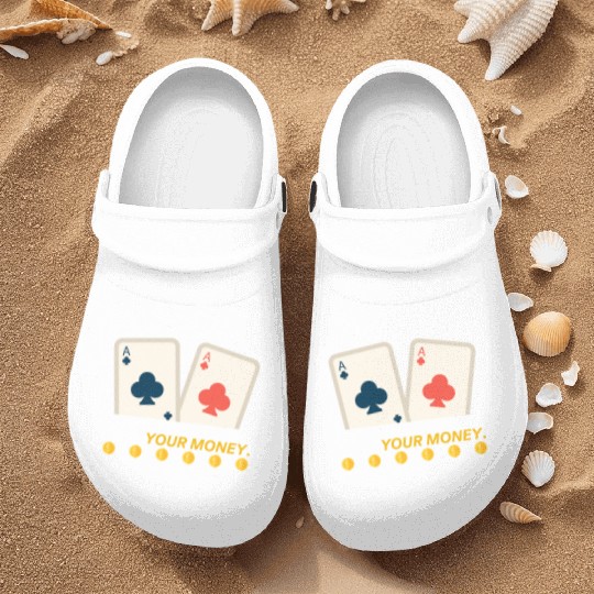 Funny Poker Gambling Card Game Quote Player Nurse Clogs