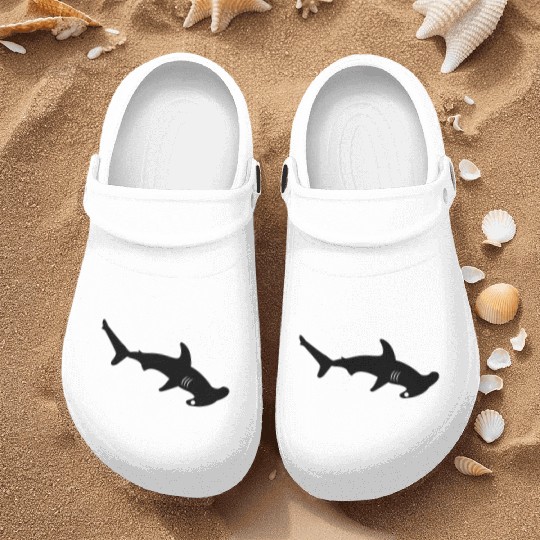 Silhouette design - Hammerhead Shark Nurse Clogs