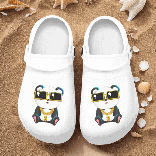 Panda Bear Gangster Chibi Anime Gangsta Lover Nurse Clogs