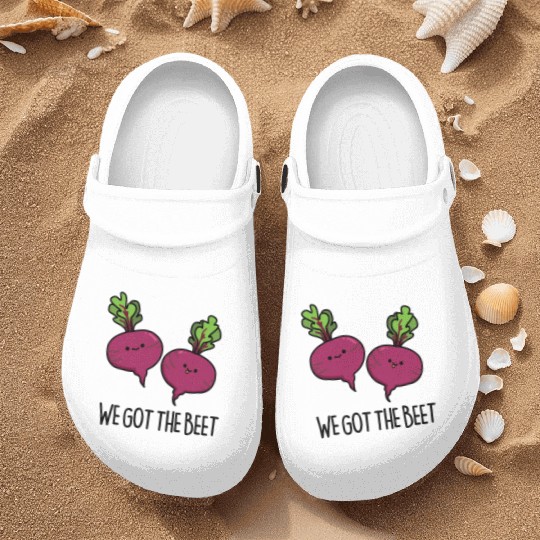 We Got The Beat Cute Vegetable Pun Nurse Clogs