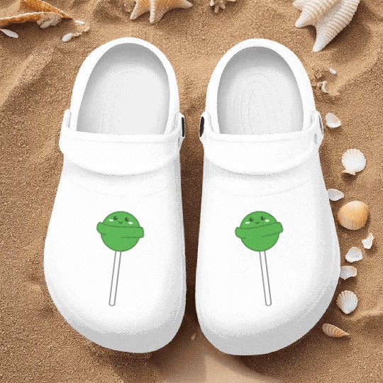 Cute Green Lollipop Nurse Clogs