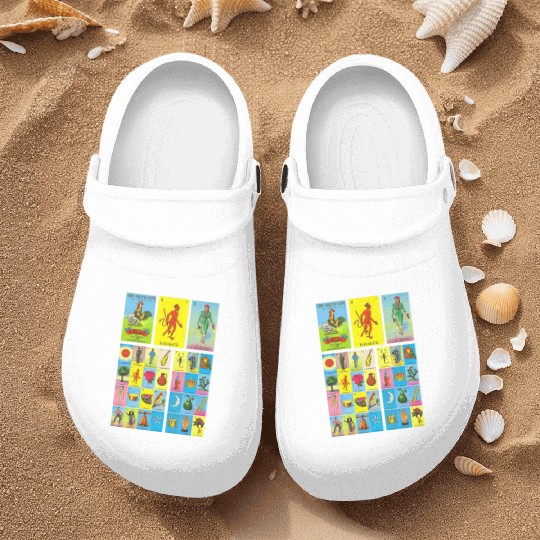 Loteria Mexican Nurse Clogs