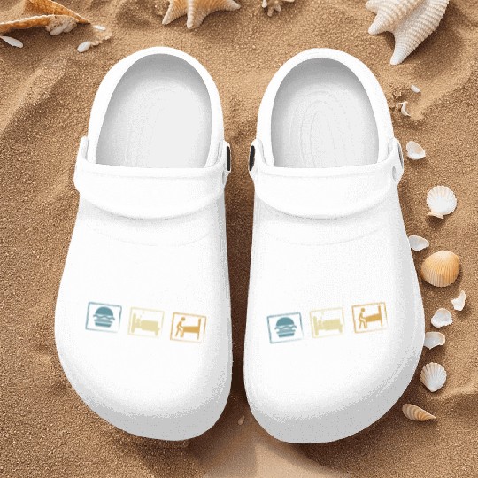 Retro Pinball Eat Sleep Pinball Nurse Clogs