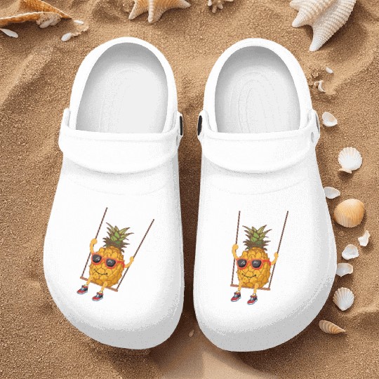 Pineapple Nurse Clogs