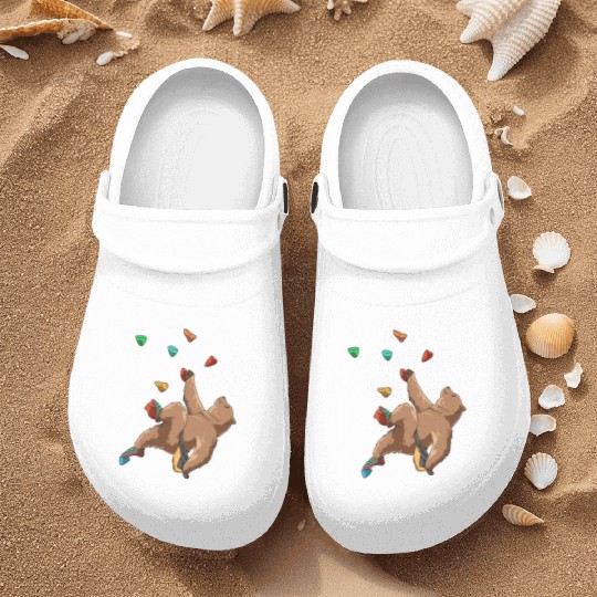 Grizzly Bouldering and Rock Climbing Gift Nurse Clogs