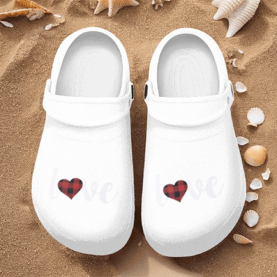2020 Love Heart Graphic Nurse Clogs