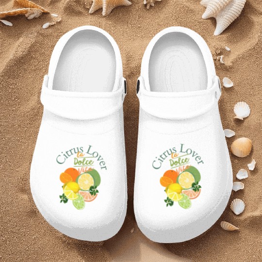 Citrus Lover la Dolce Vita Nurse Clogs