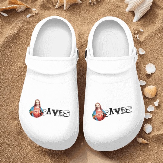 JESUS SAVES | Jesus Christ | Jesus Christus Nurse Clogs