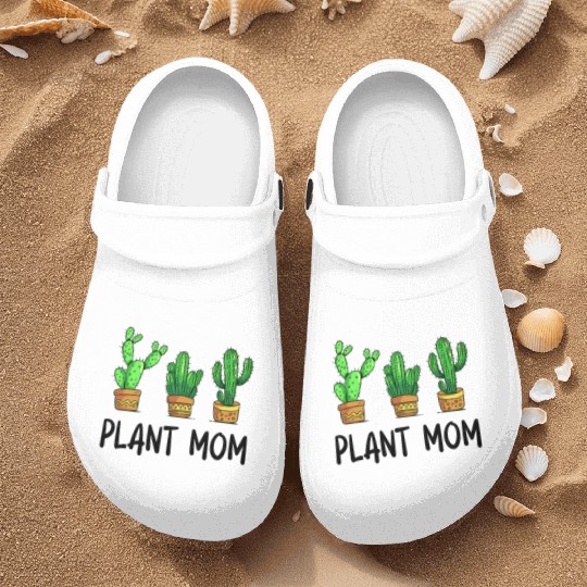 Plant Mom Funny Cactus Succulent Nurse Clogs