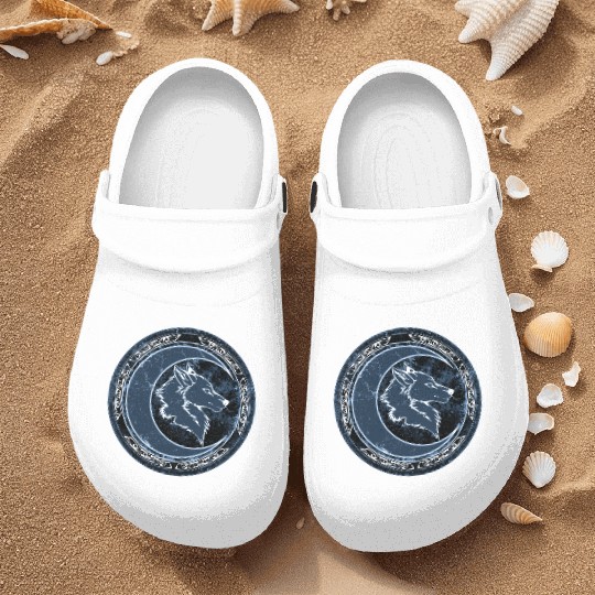 Wolf Moon Nurse Clogs