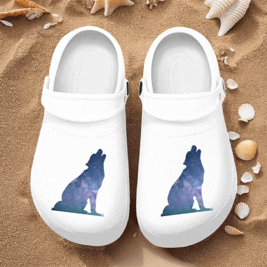 Galaxy Wolf Nurse Clogs