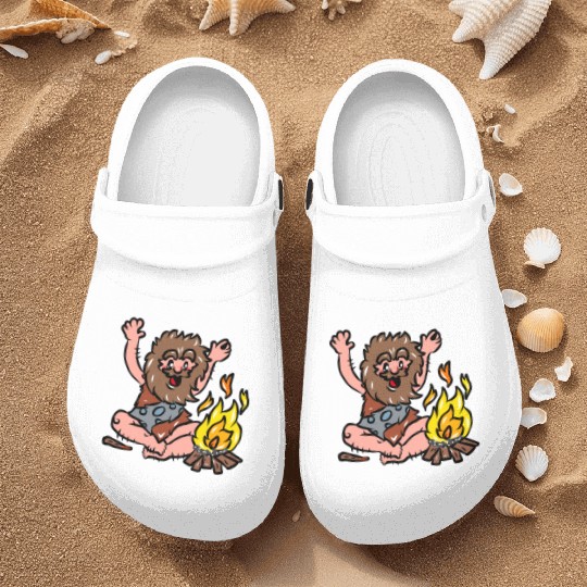 Caveman with Fire Nurse Clogs