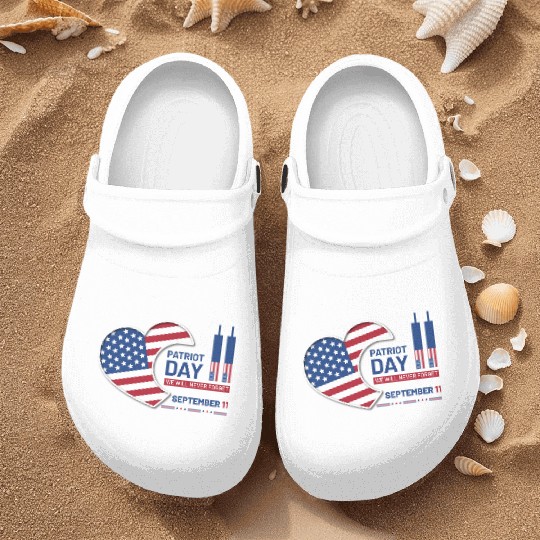 Patriot Day 9 11 USA Nurse Clogs