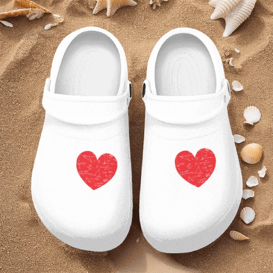I Love Math Heart Math Nurse Clogs