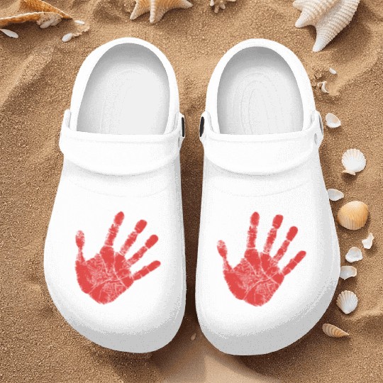 Red Hand - Supporter of MMIW Nurse Clogs
