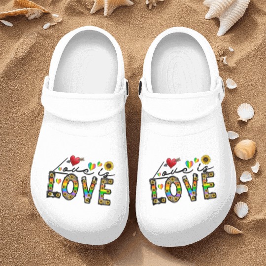 Love is Love Nurse Clogs