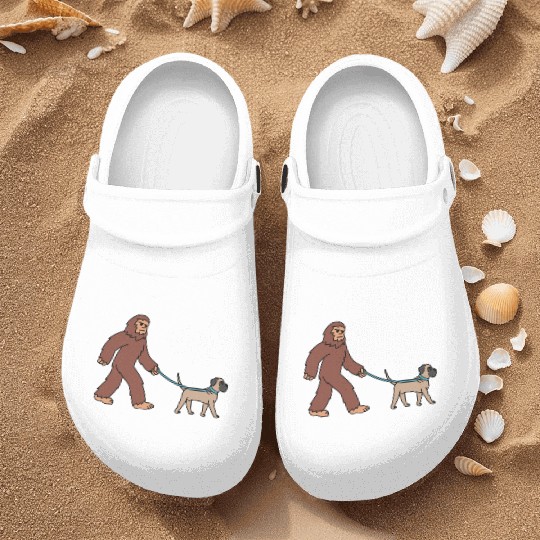 Bigfoot Sasquatch Walking English Mastiff Nurse Clogs