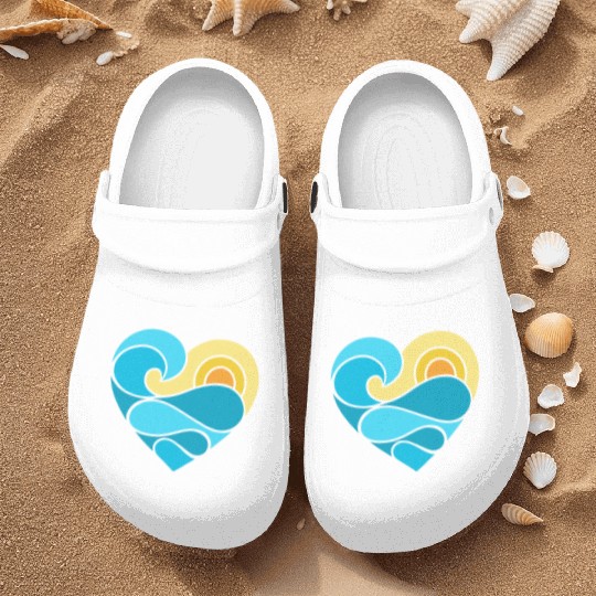 Summer Heart Ocean Nurse Clogs