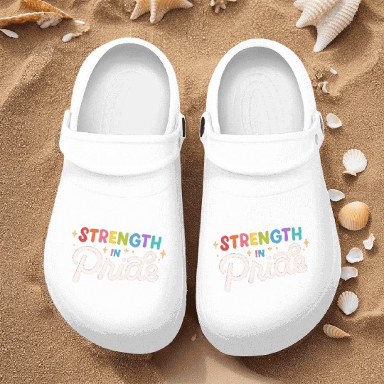 Strength in Pride month Design Nurse Clogs