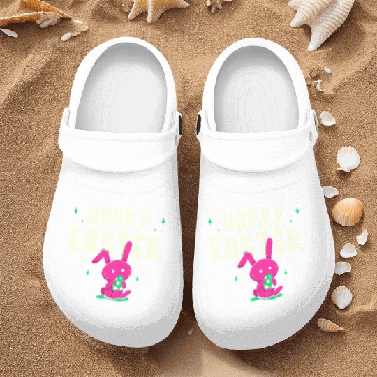 Happy Easter Egg Bunny Sayings Nurse Clogs