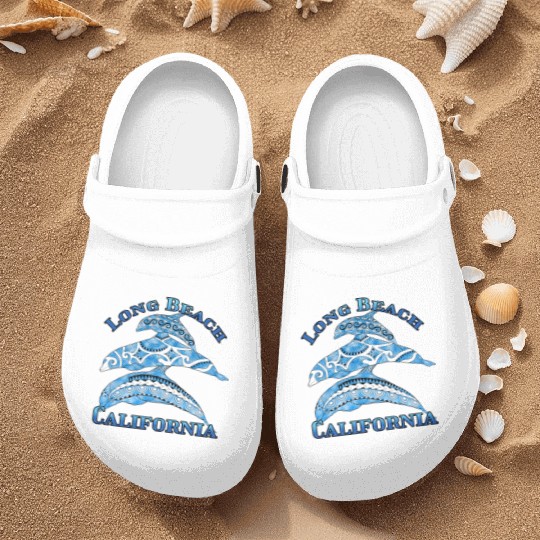 Long Beach California Vacation Tribal Dolphins Nurse Clogs