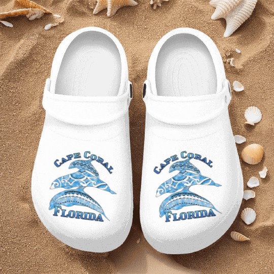 Cape Coral Florida Vacation Tribal Dolphins Nurse Clogs